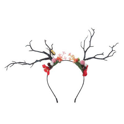 Super vila vila puca božićni cedar gljiva ukrasi za kosu luminescentni staghorn smola cvijet gumica za kosu kopča