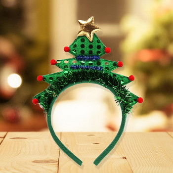 Εξαιρετική στολή Χριστουγεννιάτικο Δέντρο με στεφάνι για τα μαλλιά Χριστουγεννιάτικο δέντρο κεφαλόδεσμο σε φωτεινό χρώμα διακοσμητικό