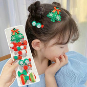 10 komada božićnog ukrasa za glavu, štipaljke za kosu od roga, set ukosnica za djevojčice, bočnih kopči, dječjih ukrasa za kosu, ukrasa, poklon za zabavu