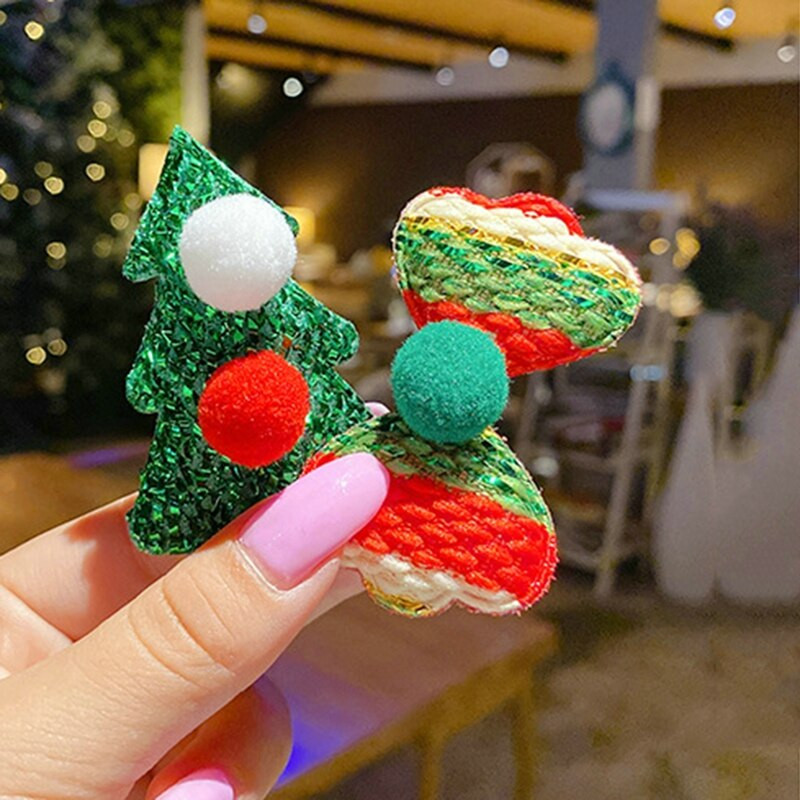 10 komada božićnog ukrasa za glavu, štipaljke za kosu od roga, set ukosnica za djevojčice, bočnih kopči, dječjih ukrasa za kosu, ukrasa, poklon za zabavu