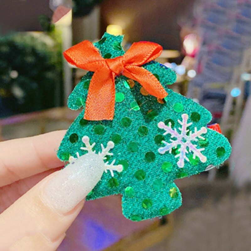 10 komada božićnog ukrasa za glavu, štipaljke za kosu od roga, set ukosnica za djevojčice, bočnih kopči, dječjih ukrasa za kosu, ukrasa, poklon za zabavu