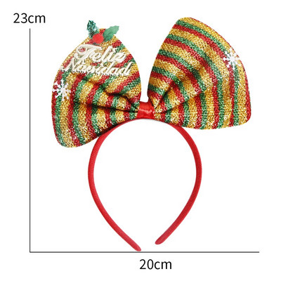 Χριστουγεννιάτικα διακοσμητικά για κορίτσια Φιόγκος κεφαλόδεσμος Χριστουγεννιάτικο πάρτι Κοριτσάκι Παιδικά αξεσουάρ μαλλιών Kerst Decoratie 2023