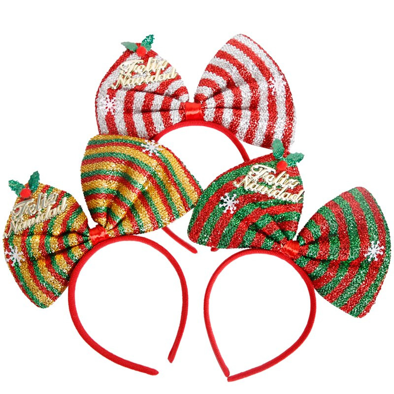 Χριστουγεννιάτικα διακοσμητικά για κορίτσια Φιόγκος κεφαλόδεσμος Χριστουγεννιάτικο πάρτι Κοριτσάκι Παιδικά αξεσουάρ μαλλιών Kerst Decoratie 2023