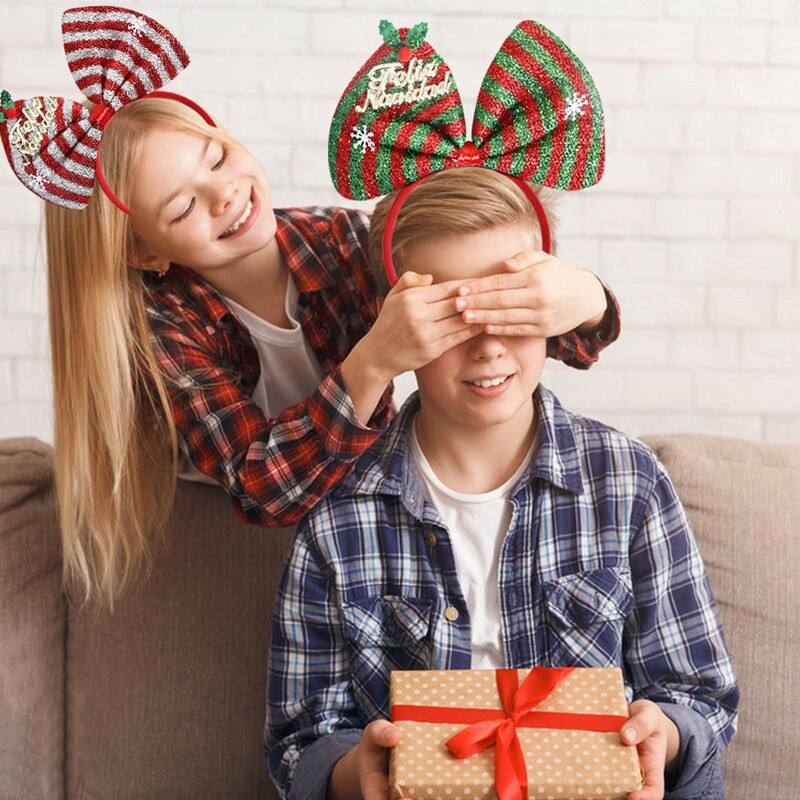 Χριστουγεννιάτικα διακοσμητικά για κορίτσια Φιόγκος κεφαλόδεσμος Χριστουγεννιάτικο πάρτι Κοριτσάκι Παιδικά αξεσουάρ μαλλιών Kerst Decoratie 2023