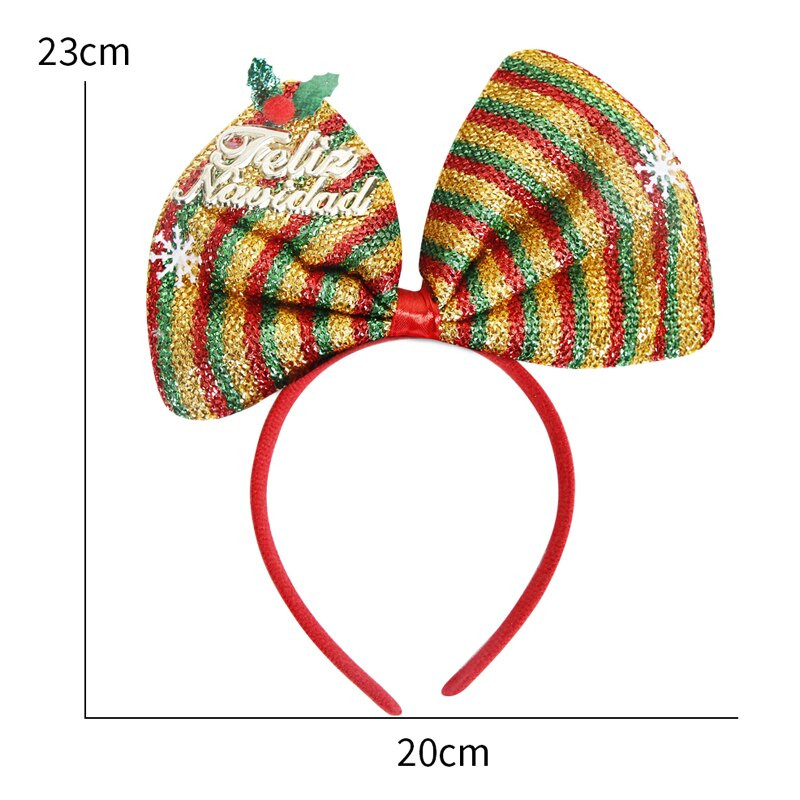 Χριστουγεννιάτικα διακοσμητικά για κορίτσια Φιόγκος κεφαλόδεσμος Χριστουγεννιάτικο πάρτι Κοριτσάκι Παιδικά αξεσουάρ μαλλιών Kerst Decoratie 2023