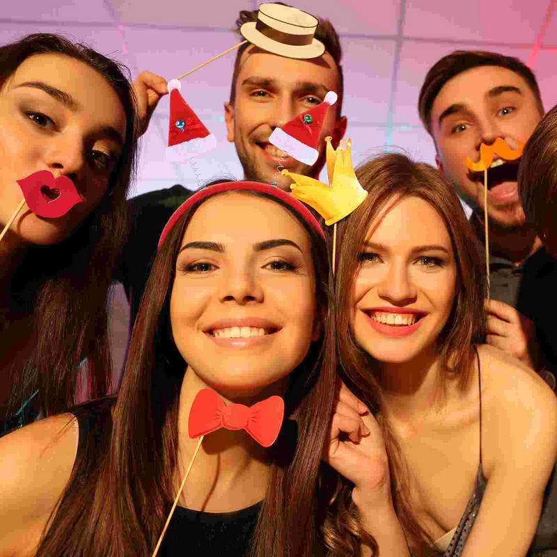 Božićne trake za glavu od sobove kose Traka za kosu Svjetlucava traka za kosu Hoopparty Trake za glavu Elk Hornsband Jelen Životinje Snježne pahuljice