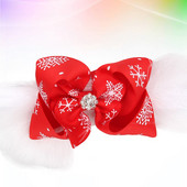 1 tk peavõru Snowflake mustriga Bowknot juukseaksessuaarid lastele