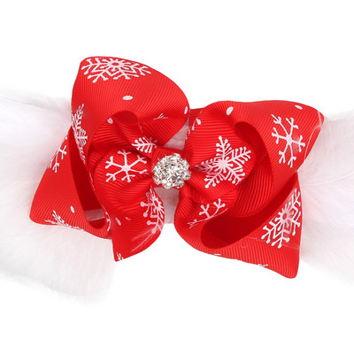 1 tk peavõru Snowflake mustriga Bowknot juukseaksessuaarid lastele