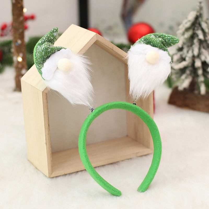 Декорация Парти лента за глава Коледни декорации Анимационна кукла с двойна глава Пролетна глава Парти с катарама за Коледа