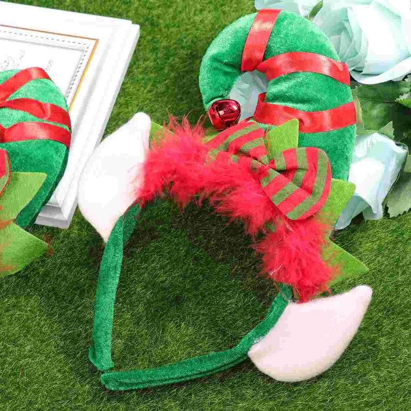 Božićna traka za glavu Šešir Vilenjačka kosa Trake za glavu Partyband Pokrivalo za glavu Dječji obruč Vrpca za kosu Kostim Djeda Mraza Kopča Poklon za glavu