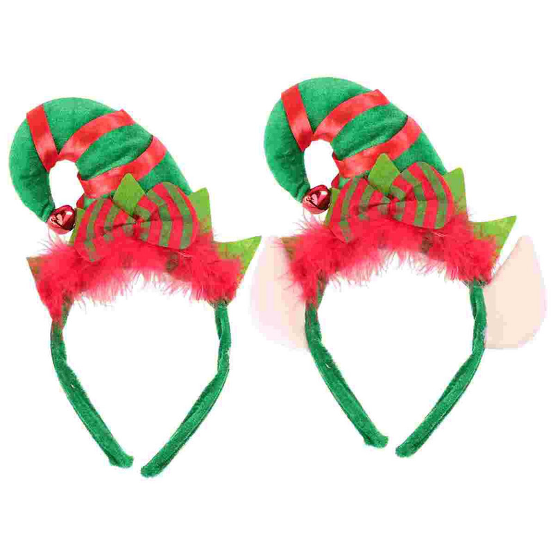 Božićna traka za glavu Šešir Vilenjačka kosa Trake za glavu Partyband Pokrivalo za glavu Dječji obruč Vrpca za kosu Kostim Djeda Mraza Kopča Poklon za glavu