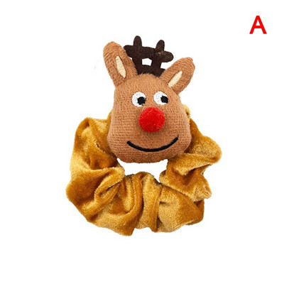 Christmas Scrunchie elastsed juuksepaelad Põdra peapael, hobusesabahoidja juuksesidemed