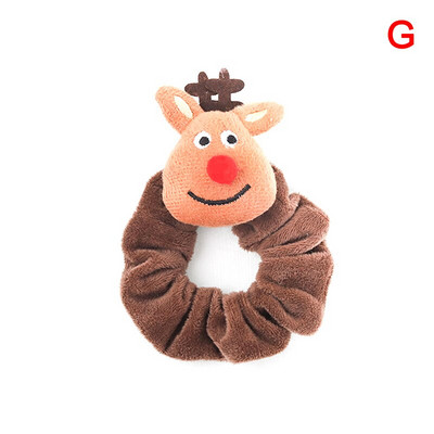 Christmas Scrunchie elastsed juuksepaelad Põdra peapael, hobusesabahoidja juuksesidemed