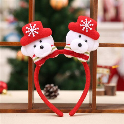 Vrući novi slatki sjajni božićni ukrasi Djed Snjegović Rogovi Traka za kosu Traka za glavu Merry Xmas Festival Party Rekviziti
