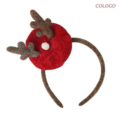 Božićne trake za glavu Poklon Dodaci za kosu Pokrivala za glavu Otmjeni sobovi rogovi Mini beretka Traka za kosu Božićni ukrasi Pribor