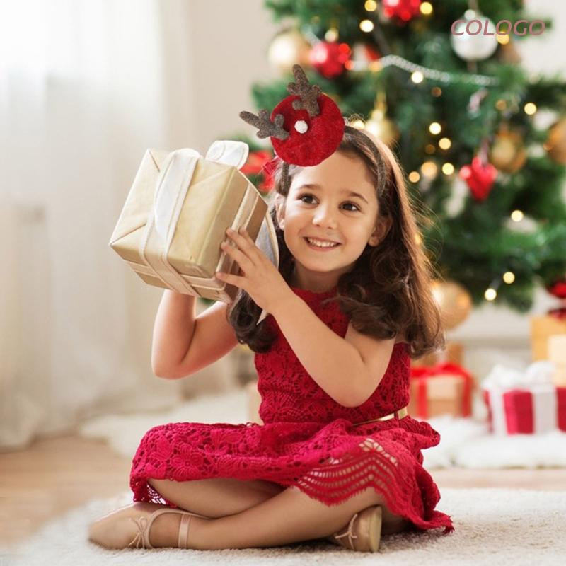 Božićne trake za glavu Poklon Dodaci za kosu Pokrivala za glavu Otmjeni sobovi rogovi Mini beretka Traka za kosu Božićni ukrasi Pribor