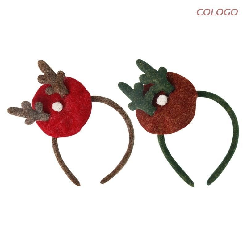 Božićne trake za glavu Poklon Dodaci za kosu Pokrivala za glavu Otmjeni sobovi rogovi Mini beretka Traka za kosu Božićni ukrasi Pribor