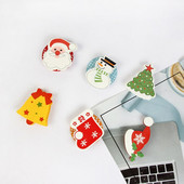 Kalėdų eglutė + Senis + Sniego senelis Kalėdų papuošalai Mediniai dažyta animacinio filmo galvutė Kalėdų klipas Naujas Karštas Išpardavimas