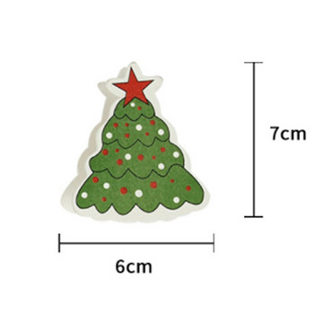 Χριστουγεννιάτικο δέντρο + Γέρος + Χιονάνθρωπος Χριστουγεννιάτικα στολίδια Ξύλινα ζωγραφισμένα κεφαλή κινουμένων σχεδίων Χριστουγεννιάτικο κλιπ Νέα καυτή προσφορά