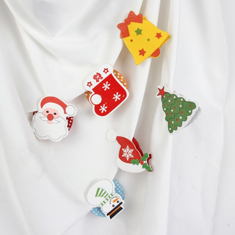 Kalėdų eglutė + Senis + Sniego senelis Kalėdų papuošalai Mediniai dažyta animacinio filmo galvutė Kalėdų klipas Naujas Karštas Išpardavimas