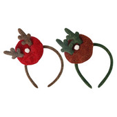 587C Traka za glavu za božićnu blagdansku zabavu, slatka mini beretka, obruč za kosu od roga sobova