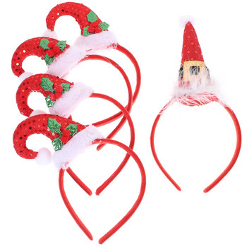 Χριστουγεννιάτικο κορδόνι για καπέλο μαλλιών Μπάντες κεφαλής Μπάντες κεφαλής Headpiece Cosplayaccessories Μίνι κρίκοι σε στυλ Santa Tree