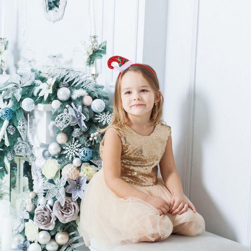 Božićna traka za kosu Traka za šešir Trake za glavu Pokrivala za glavu Dodaci za cosplay Stošac Obruči u stilu Djed Božićnjaka Mini