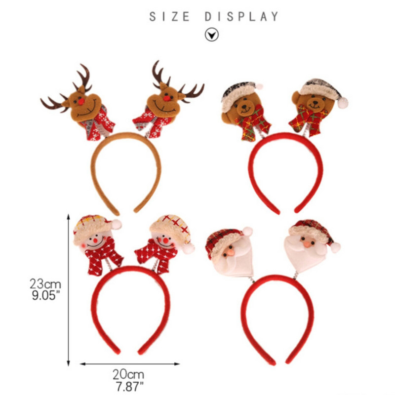 Božićni ukrasi Božićna kopča za glavu Starac Snjegović Traka za glavu Raspored božićne atmosfere za zabavu #50g