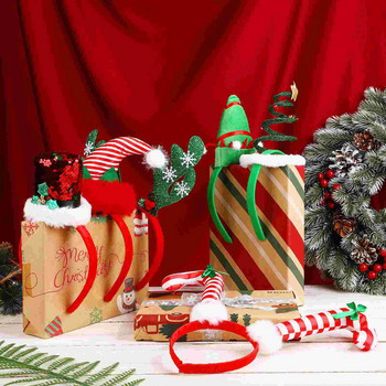 Χριστουγεννιάτικες κορδέλες κεφαλής Παιδικό πάρτι δέντρο μαλλιά Κορίτσια κεφαλή για ενήλικες μπάντα τάρανδος Γυναικεία κεφαλή Ξωτικά Ζώνες κέρατα κεφαλής
