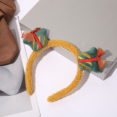 Χριστουγεννιάτικο αρνί μαλλιά στεφάνη κορίτσι χαριτωμένο ελαφοκέρατο κεφαλόδεσμο από ελαφοκέρατα έξω μαλλιά διακοσμήσεις κόμμωση αξεσουάρ μαλλιών ζευγάρι