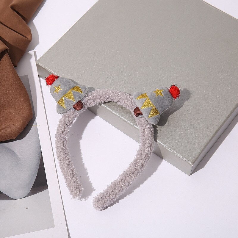 Χριστουγεννιάτικο αρνί μαλλιά στεφάνη κορίτσι χαριτωμένο ελαφοκέρατο κεφαλόδεσμο από ελαφοκέρατα έξω μαλλιά διακοσμήσεις κόμμωση αξεσουάρ μαλλιών ζευγάρι