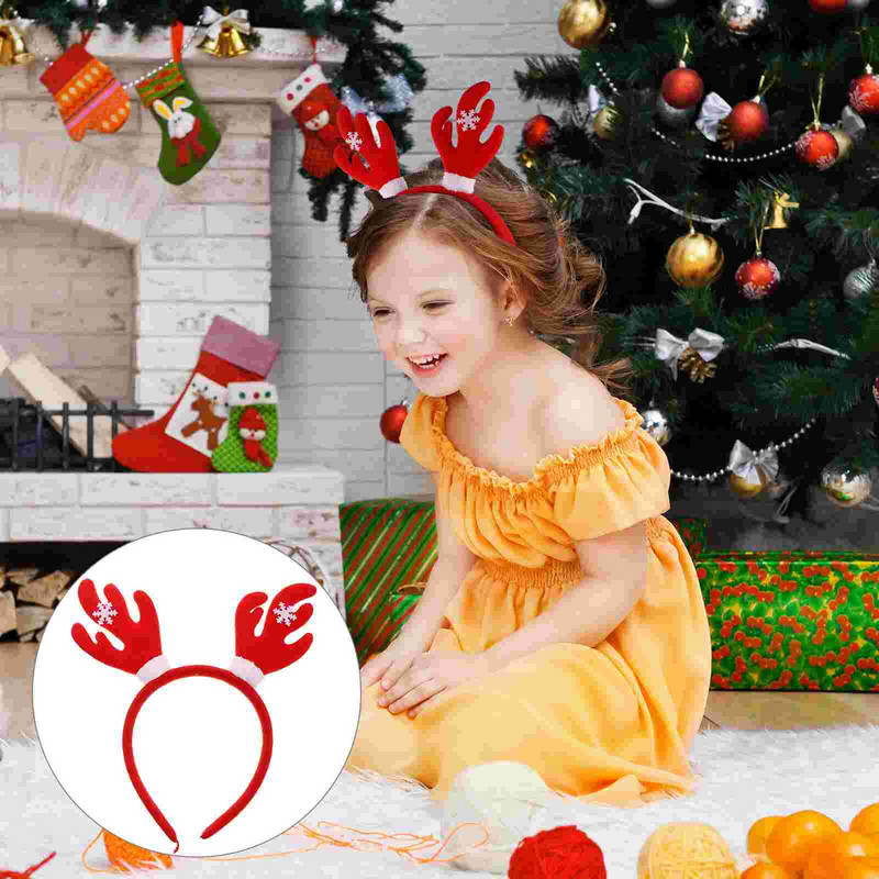 Headband Hair Antler Christmas Deerhoop Band Reindeer Fawn Γυναικείες Κομμώσεις Κέρατα Κέρατα Αξεσουάρ Κερατάκια Αξεσουάρ κοριτσίστικα Παιδιά διακοπών