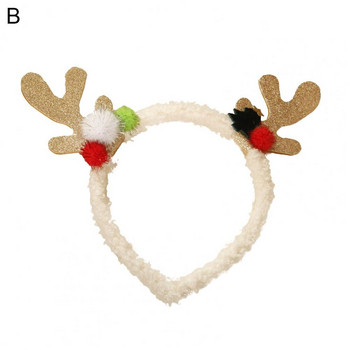 Лек очарователен прекрасен еленов рог Коледна лента за глава Празничен подарък Коледен обръч за коса Карикатура Аксесоари за коса