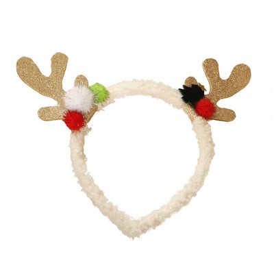 Lengva, žavinga, miela elnio rago kalėdinė galvos juosta šventinė dovana Kalėdų plaukų lankelis animacinių filmų plaukų aksesuarai