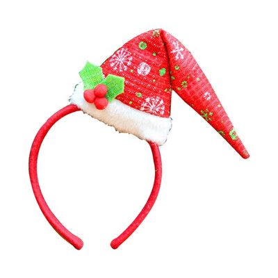 Nova crvena božićna traka za glavu Djed Mraz Rogovi Snjegović Pokrivala za glavu za žene Djevojke Božićni novogodišnji pokloni Ukrasi za kosu