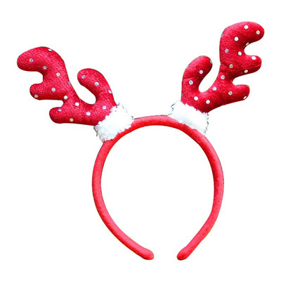 Nova crvena božićna traka za glavu Djed Mraz Rogovi Snjegović Pokrivala za glavu za žene Djevojke Božićni novogodišnji pokloni Ukrasi za kosu