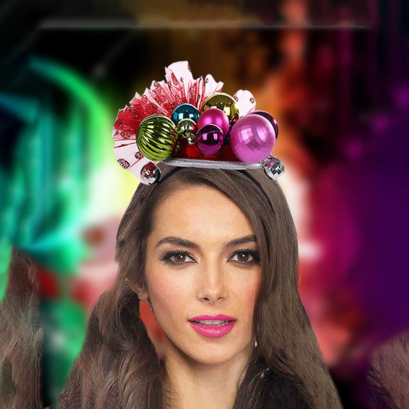 Πρωτοχρονιάτικο πάρτι Headband Hair Hoop Happy Headwear Head Bopperaccessory Band Χριστούγεννα 2022