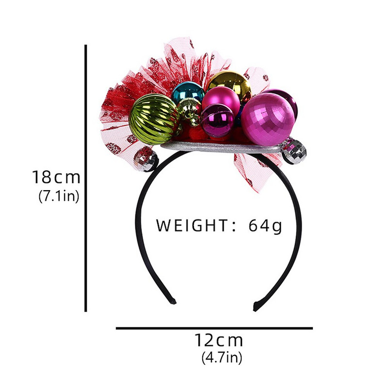 Πρωτοχρονιάτικο πάρτι Headband Hair Hoop Happy Headwear Head Bopperaccessory Band Χριστούγεννα 2022