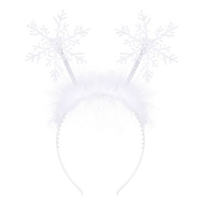 Sniegpārsliņa Ziemassvētku galvassegu galvassegu aksesuāri Sieviešu galvassegu galvassegu Sniega svētku kostīmu sniegpārsliņu galvassegu