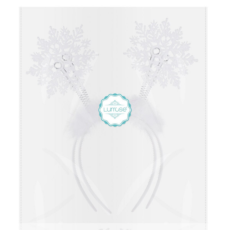 Sniegpārsliņa Ziemassvētku galvassegu galvassegu aksesuāri Sieviešu galvassegu galvassegu Sniega svētku kostīmu sniegpārsliņu galvassegu