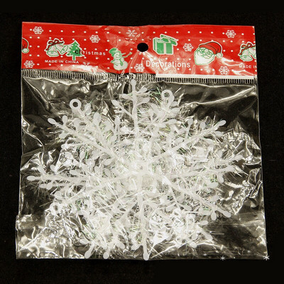 30Gb Ziemassvētku rotājumi Balta mākslīgā sniegpārsla balta plastmasas viltota sniegpārsla Ziemassvētku eglītes rotājums Jaungada 2022 dekors