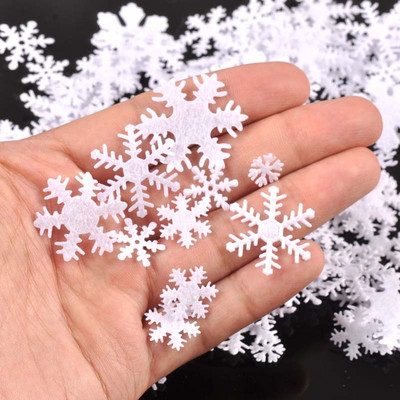 100 tk 10-30 mm valge vildist lumehelbega jõulukleebis Lausriie plaastrid, aplikatsioonid, käsitööpidu, isetegemine scrapbooking`i kujundusega C2767