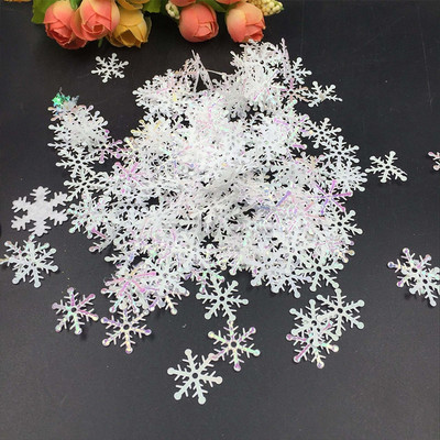 300 tk/partii jõulude lumehelbed konfettid kunstlumi jõulupuu kaunistused kodupeo pulmakaunistused