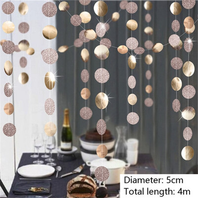 Изкуствени снежинки Хартиен гирлянд Winter Frozen Party Decor Сняг Коледна украса за дома Рожден ден Navidad Tree Ornaments