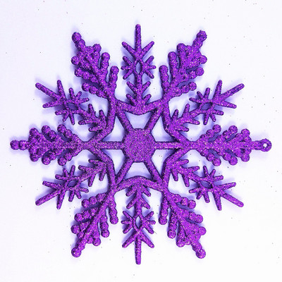 12gab. Zelta pulvera plastmasas sniegpārsla saldēta dzimšanas dienas ballīšu rotājumi Ziemassvētku rotājumi mājām sniega ziemas ballīšu rotājumi