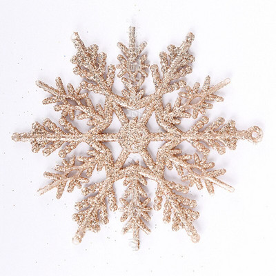 12gab. Zelta pulvera plastmasas sniegpārsla saldēta dzimšanas dienas ballīšu rotājumi Ziemassvētku rotājumi mājām sniega ziemas ballīšu rotājumi