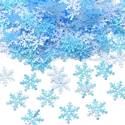 300 τμχ 2 εκ. Χριστουγεννιάτικες νιφάδες χιονιού Κομφετί Τεχνητό χιόνι Χριστουγεννιάτικα στολίδια Δέντρα Διακοσμητικά για πάρτι στο σπίτι Γάμος Πρωτοχρονιάτικη διακόσμηση