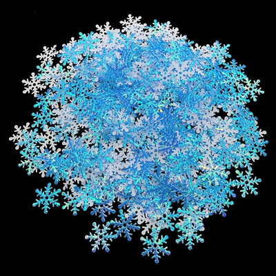 300 komada 2 cm Božićne pahuljice Konfeti Umjetni snijeg Božićno drvce Ukrasi za kućnu zabavu Vjenčanje Novogodišnji dekor