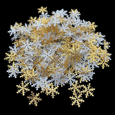 300 komada 2 cm Božićne pahuljice Konfeti Umjetni snijeg Božićno drvce Ukrasi za kućnu zabavu Vjenčanje Novogodišnji dekor