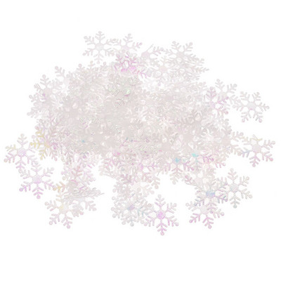 200 τεμ. 30 χιλιοστών πολυεστερική τσόχα επενδεδυμένη επίθεμα νιφάδα χιονιού Απλικέ Διακοσμητικά ενδυμάτων Craft Party Diy Scrapbooking